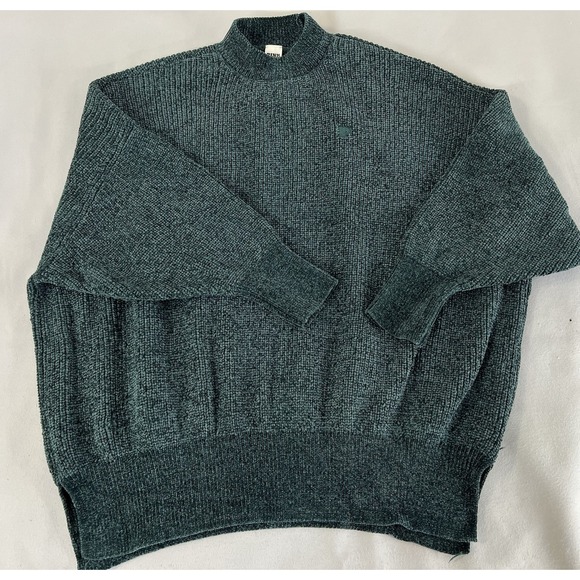 Victoria's Secret PINK Women's‎ Chenille Crewneck Pullover Green Sz Small - Picture 4 of 9